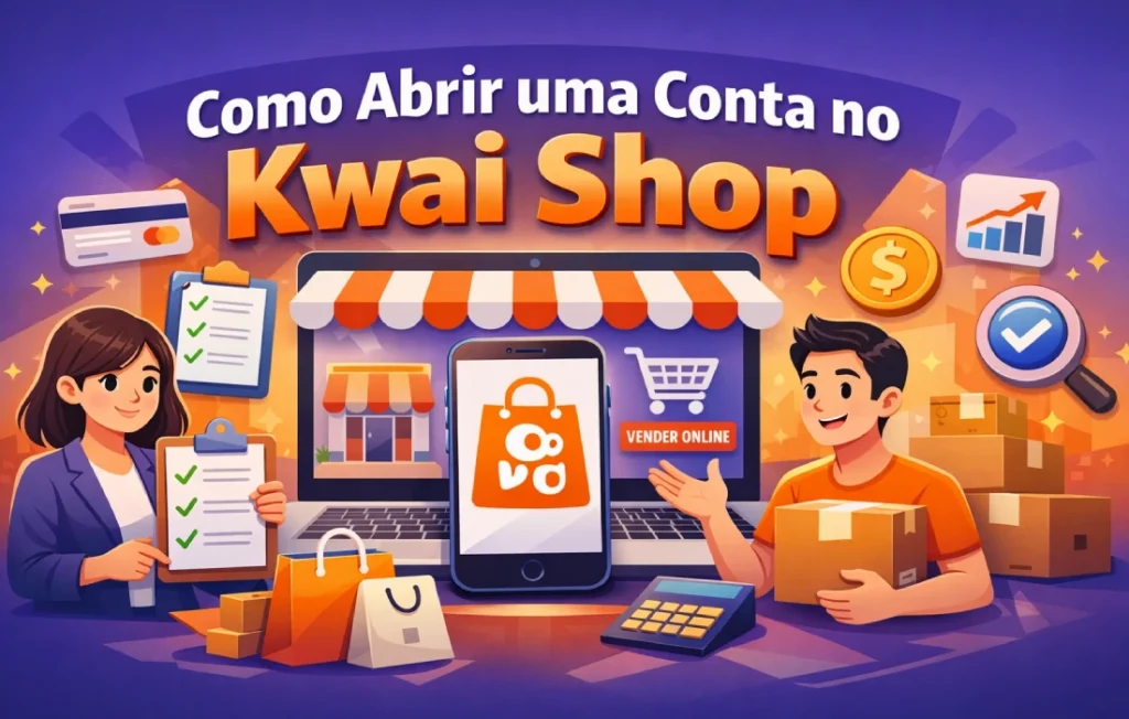 Como abrir uma conta no Kwai Shop