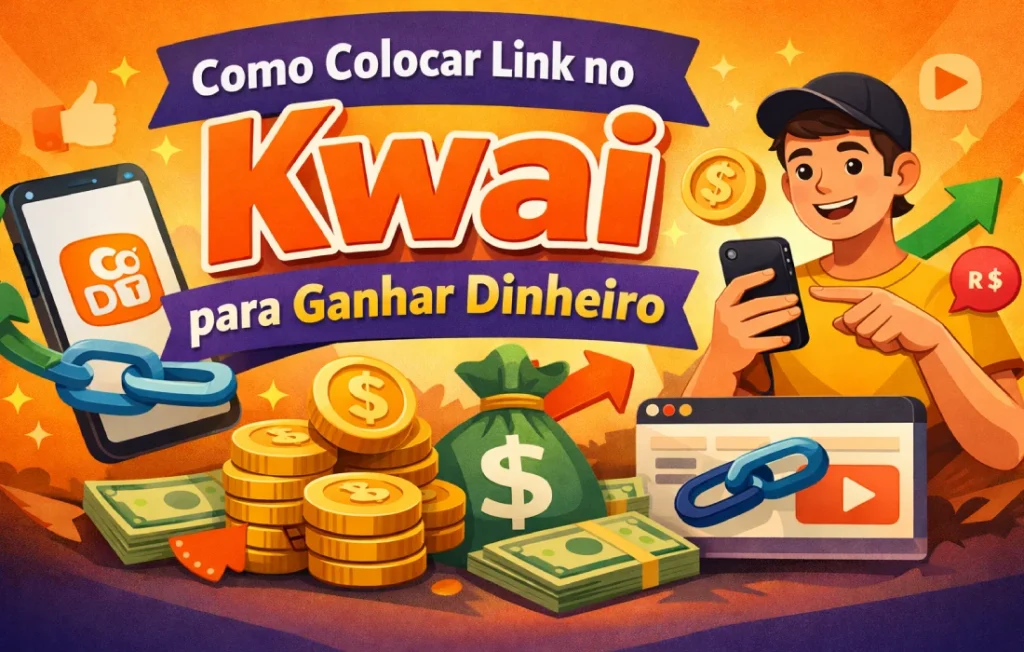 Como colocar link no Kwai para ganhar dinheiro