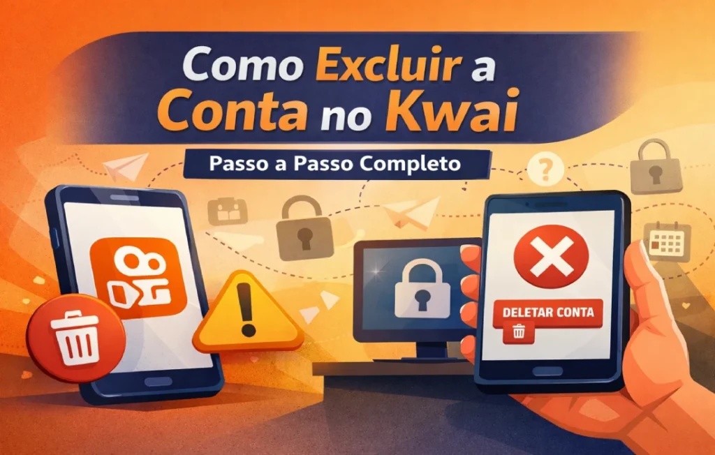 Como excluir a conta no Kwai