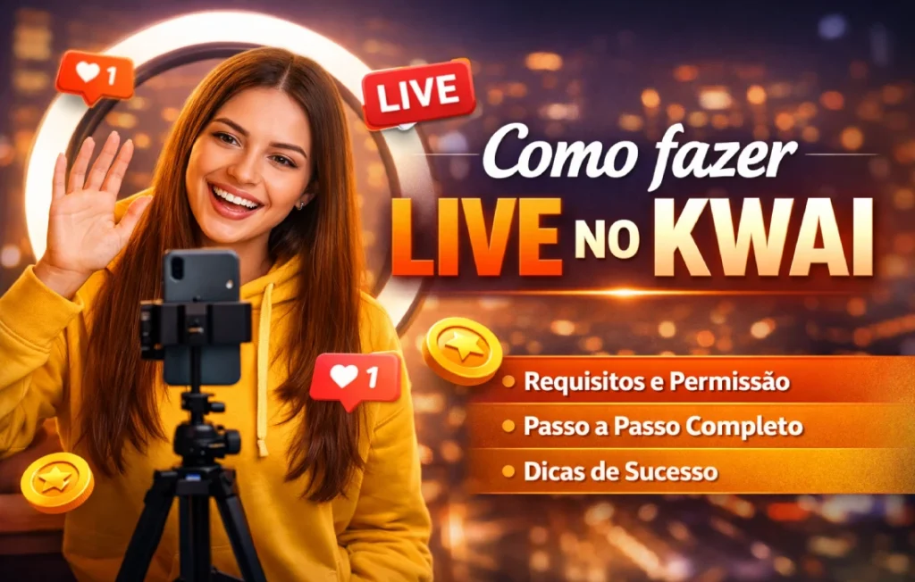 Como fazer live no Kwai