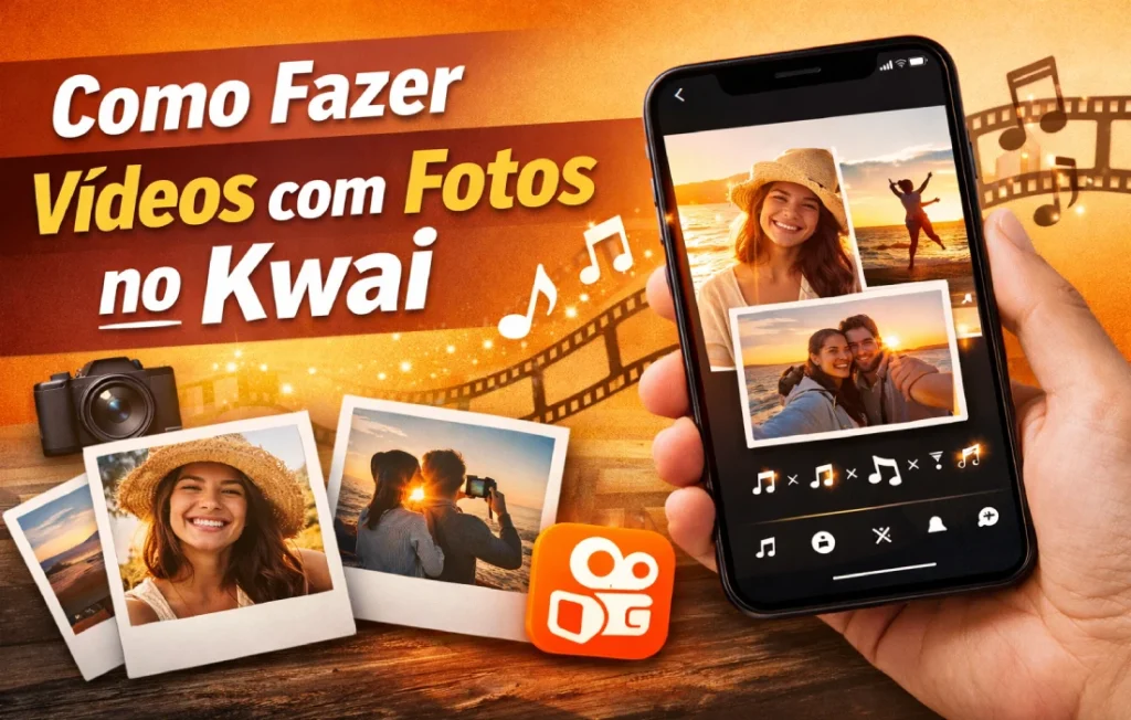 Como fazer vídeos com fotos no Kwai