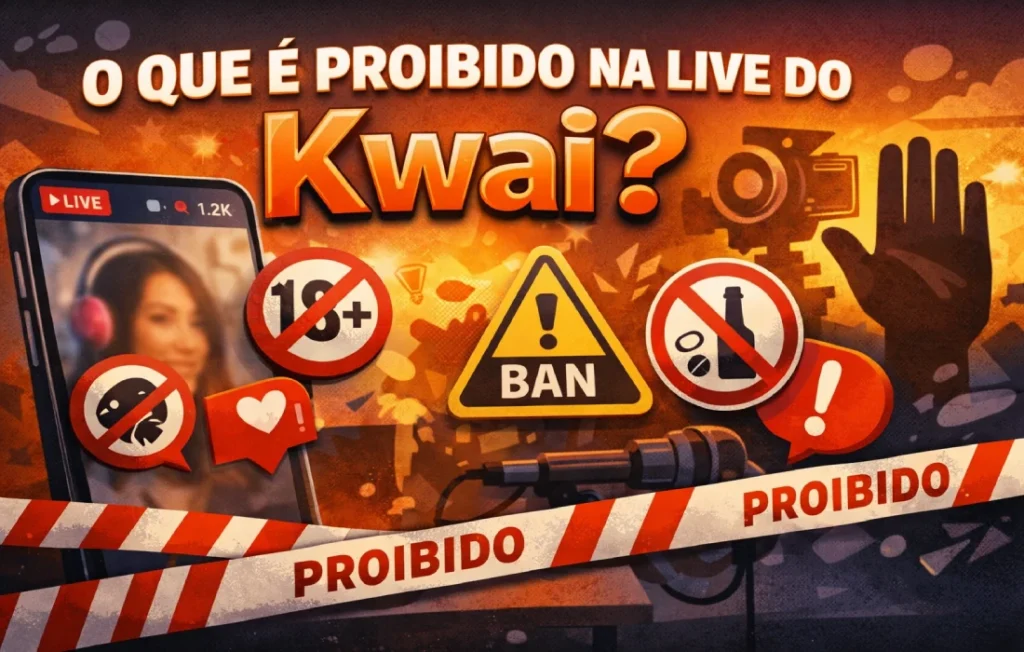 O que é proibido na live do Kwai