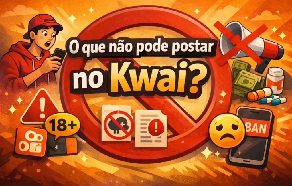 O que não pode postar no Kwai