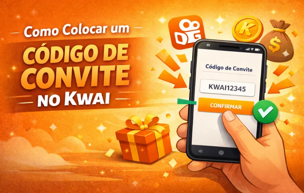 codigo de convite no Kwai